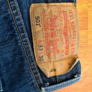 Levi's 501 Straight Leg Button Fly Men's Jeans